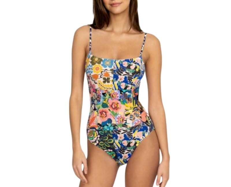 Johnny Was Layla Spaghetti Strap One Piece Large
